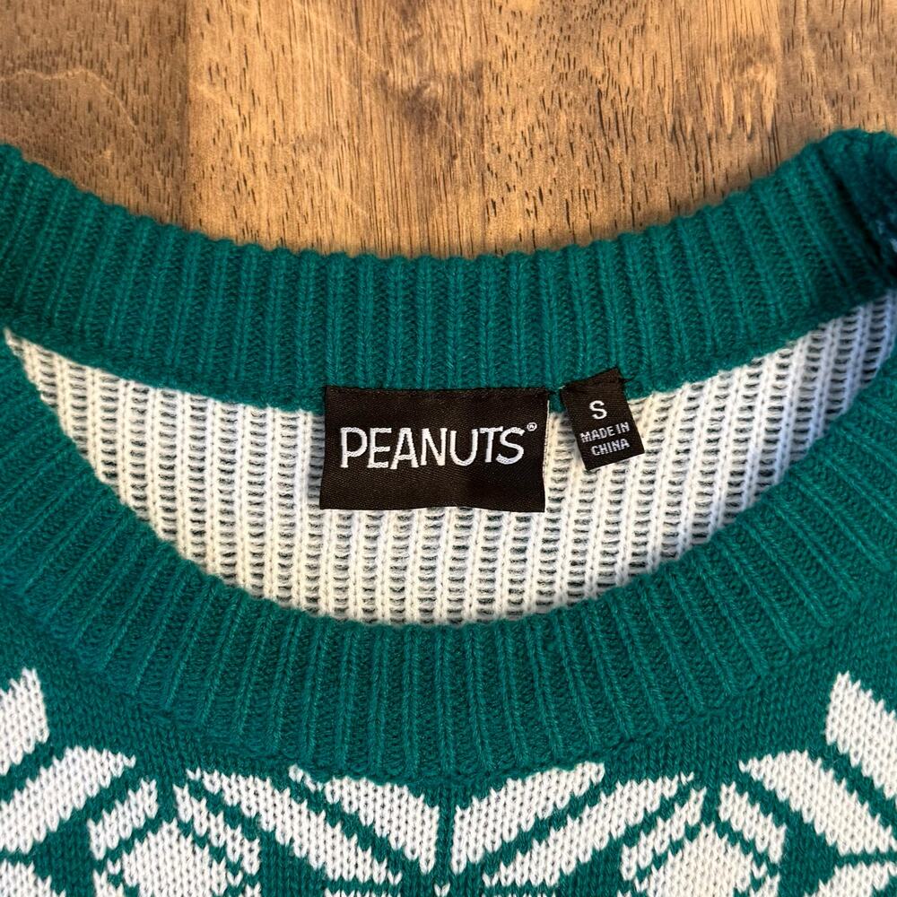 Snoopy Ugly Christmas Sweater Dog House Peanuts Holiday Lights Unisex Small - Picture 3 of 8